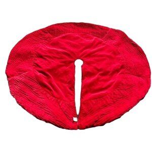 Santas Best Red Velvet Large Tree Skirt Christmas 69 inches Holiday Decor